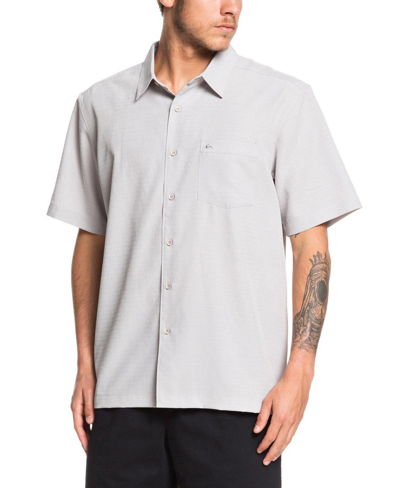 Quiksilver Waterman Men's Centinela 4 Short Sleeve Shirt In Gray