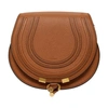 Chloé Marcie Small Crossbody Bag In Grained Calfskin In Tan