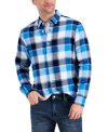 CLUB ROOM MEN'S REGULAR-FIT PLAID FLANNEL SHIRT, CREATED FOR MACY'S