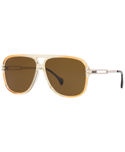 Gucci Men's Sunglasses, Gg1105s 63 In Orange