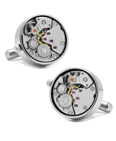 Cufflinks Inc. Watch Movement Cuff Links In Silver