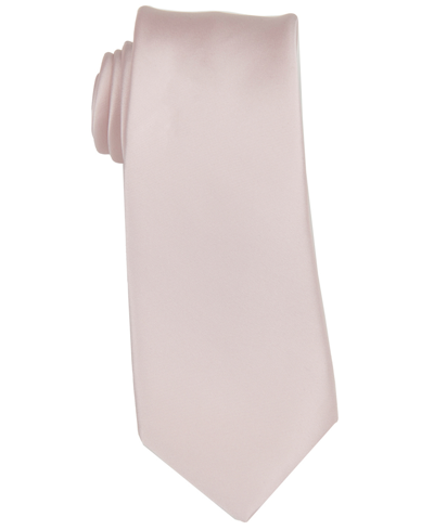 Construct Men's Satin Solid Tie In Blush