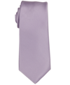 Construct Men's Satin Solid Extra Long Tie In Lavender