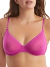 Cosabella Soire Confidence Sheer Mesh Bra In Cape Fuchsia