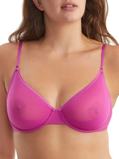 Cosabella Soire Confidence Sheer Mesh Bra In Cape Fuchsia