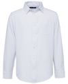 Nautica Big Boys Husky Long Sleeve Performance Woven Shirt In White