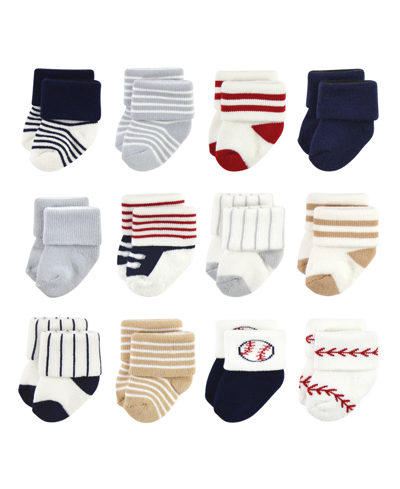 Little Treasure Baby Boys Socks, Pack Of 12 In Baseball