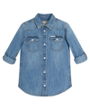 Guess Big Boys Denim Long Sleeve Button Up Shirt In Respect