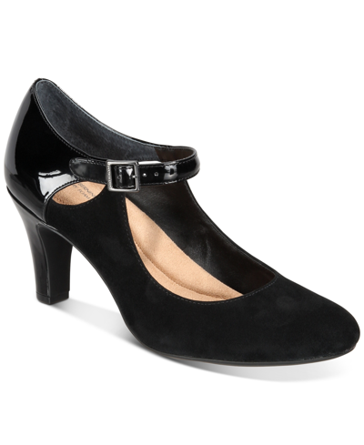 Giani Bernini Velmah Memory Foam Mary Jane Pumps, Created For Macy's Women's Shoes In Black