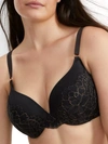 Maidenform Love The Lift Plunge Push-up Bra In Black,rose Gold