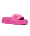 New York And Company Women's Camilia Platform Slide Sandals Women's Shoes In Pink