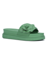 New York And Company Women's Camilia Platform Slide Sandals Women's Shoes In Green