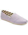 Toms Women's Alpargata Heritage Recycled Slip-on Flats Women's Shoes In Light Orchid Heritage Canvas