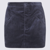 Isabel Marant Melva Corduroy High-waist Miniskirt In Faded Night