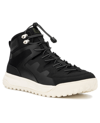Hybrid Green Label Men's Casual Squill Sneakers In Black