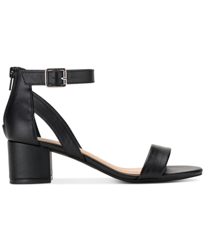 Sun + Stone Women's Jackee Block Heel Dress Sandals, Created For Macy's In Black