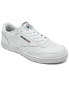 Reebok Men's Club Memt Wide With Casual Sneakers From Finish Line In White/white/clover Green