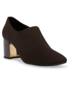 Anne Klein Trenton Womens Patent Trim Slip On Pumps In Brown
