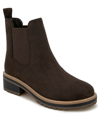 Kensie Khai Bootie In Brown Microfiber