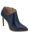 Bcbgeneration Hadix Womens Studded Faux Leather Booties In Dark Ink