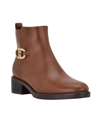 Tommy Hilfiger Imiera Faux Leather Ankle Boot In Cognac