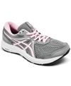 Asics Women's Gel-contend 7 Wide Width Walking Sneakers From Finish Line In Sheet Rock/pink