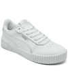 Puma Women's Carina Leather Casual Sneakers From Finish Line In White