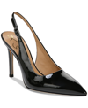 Sam Edelman Hazel Faux Patent-leather Slingback Pumps In Black Patent