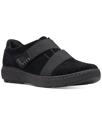 Clarks Women's Caroline Holly Sneakers Women's Shoes In Black Sde