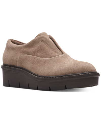 Clarks Airabell Sky Womens Suede Low Booties In Brown