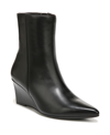 Naturalizer Dario Womens Leather Pointed Toe Booties In Black Leather