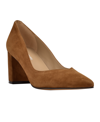 Marc Fisher Women's Caitlin Pointy Toe Slip-on Dress Pumps Women's Shoes In Cognac