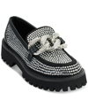 Karl Lagerfeld Women's Giana Slip-on Embellished Loafer Flats Women's Shoes In Dark Gray