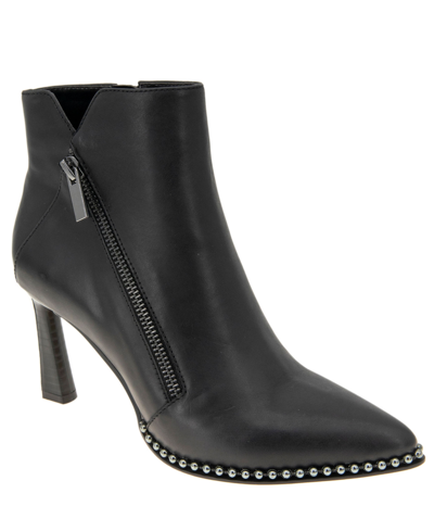 Bcbgeneration Women's Billie Pointy Toe Genuine Leather Bootie In Black