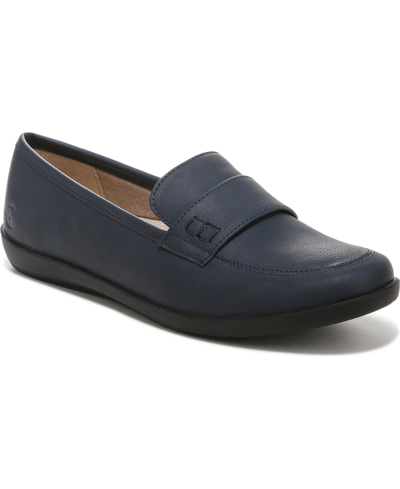 Lifestride Nico Loafers In Lux Navy Faux Leather