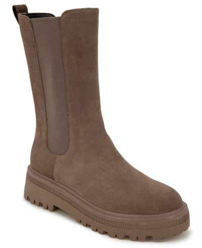 Kenneth Cole New York Women's Radell Chelsea Lug Sole Boots In Mauve Brown