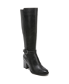 Naturalizer Joslynn Womens Faux Leather Wide Calf Knee-high Boots In Black