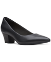 CLARKS WOMEN'S TERESA STEP BLOCK-HEEL COMFORT PUMPS