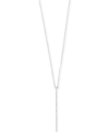 Effy Collection Pave Rose By Effy Diamond Vertical Bar Pendant Necklace (1/8 Ct. T.w.) In 14k Rose, Yellow, And Whit In White Gold