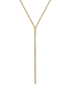 EFFY COLLECTION PAVE ROSE BY EFFY DIAMOND VERTICAL BAR PENDANT NECKLACE (1/8 CT. T.W.) IN 14K ROSE, YELLOW, AND WHIT
