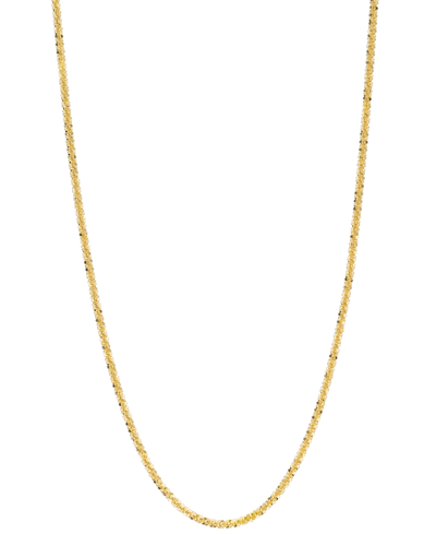 Macy's Popcorn Link 30" Chain Necklace (1-3/4mm) In 14k Gold In Yellow Gold