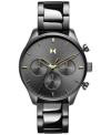 Mvmt Men's Chronograph Airhawk Gunmetal-tone Bracelet Watch 42mm In Gunmetal