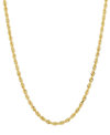 MACY'S GLITTER ROPE LINK 26" CHAIN NECKLACE IN 14K GOLD, CREATED FOR MACY'S