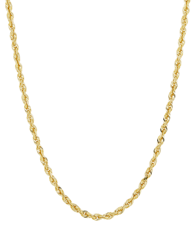 Macy's Glitter Rope Link 26" Chain Necklace In 14k Gold, Created For  In Yellow Gold