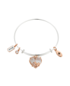 UNWRITTEN CUBIC ZIRCONIA "BRAVE" BUTTERFLY CHARM BANGLE