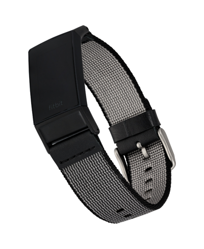 Withit Black Premium Woven Nylon Band Compatible With The Fitbit Charge 3 And 4