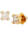 KATE SPADE PAVE & SQUARE CUBIC ZIRCONIA STUD EARRINGS