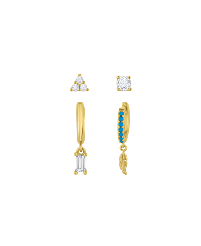 And Now This Multi Earring 4-piece Assortment In Gold Plated
