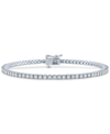 Macy's Diamond Tennis Bracelet (1/2 Ct. T.w.) In Sterling Silver, 14k Gold-plated Sterling Silver Or 14k Ro In Sterling Silver