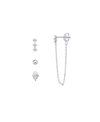 AND NOW THIS MULTI EARRING CUBIC ZIRCONIA 4-PIECE ASSORTMENT